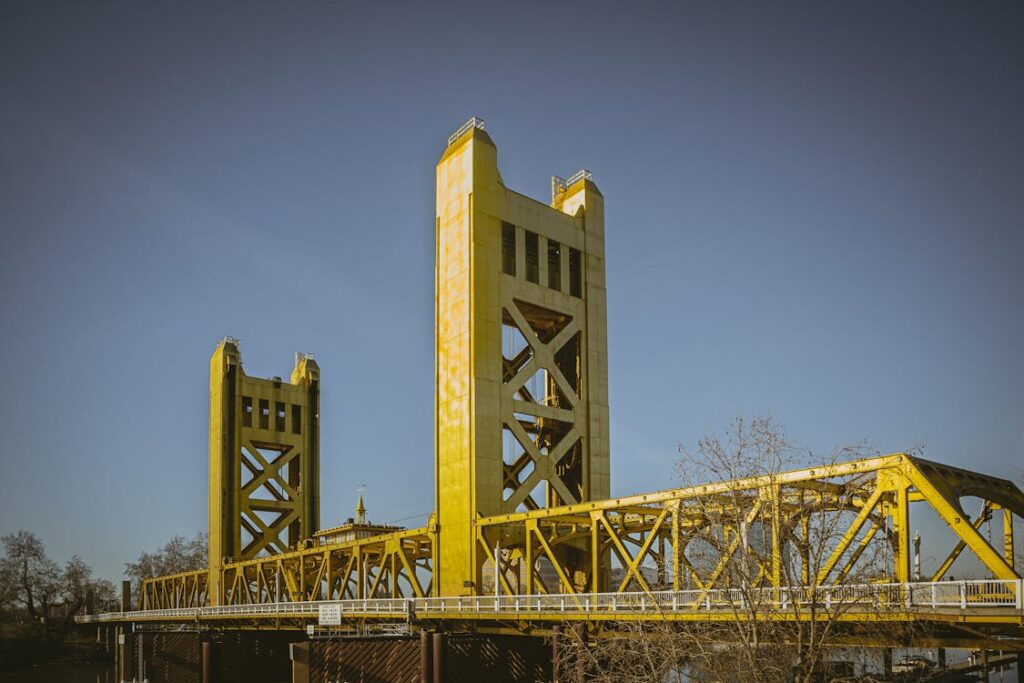 Tower Bridge in West Sacramento California